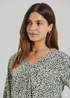 Freequent FQADNEY Three-Quarter Sleeve Blouse 211531 Iceberg Green and Moonbeam