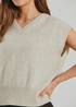 Freequent FQDUSTIN Fine-Knit Vest 211694 Beige