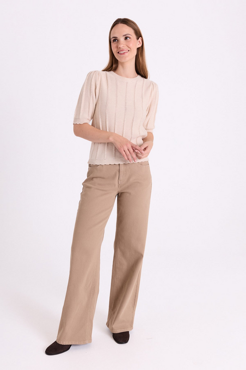 Freequent FQMORA Moonbeam Embroidered Pattern Pullover 207446