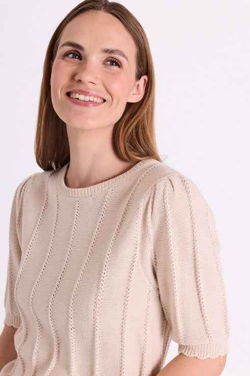 Freequent FQMORA Moonbeam Embroidered Pattern Pullover 207446