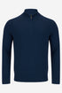 Benetti Ellis Indigo Qtr Zip Cotton Knit Jumper