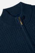 Benetti Ellis Indigo Qtr Zip Cotton Knit Jumper
