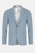 Benetti Enzo Navy Herringbone Blazer