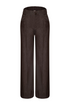 Kimara Fenne Wide Leg Seamed Denim Trousers FENNE - Brown