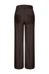 Kimara Fenne Wide Leg Seamed Denim Trousers FENNE - Brown