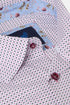 Benetti Menswear Finn Pink Short Sleeve Geometric Print Cotton Shirt