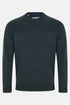 Benetti Franco Teal Green Crew Neck Knit Sweater