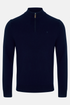 Benetti Franco Navy 1/4 Zip Knit Sweater