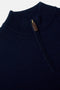 Benetti Franco Navy 1/4 Zip Knit Sweater