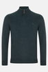 Benetti Franco Teal Green 1/4 Zip Knit Sweater