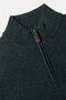 Benetti Franco Teal Green 1/4 Zip Knit Sweater