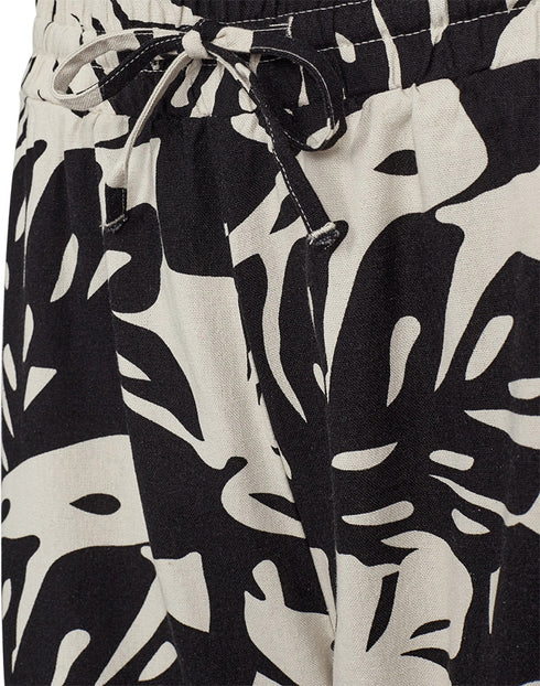 FreeQuent 206294 FQLavisco Floral Pants Beige and Black