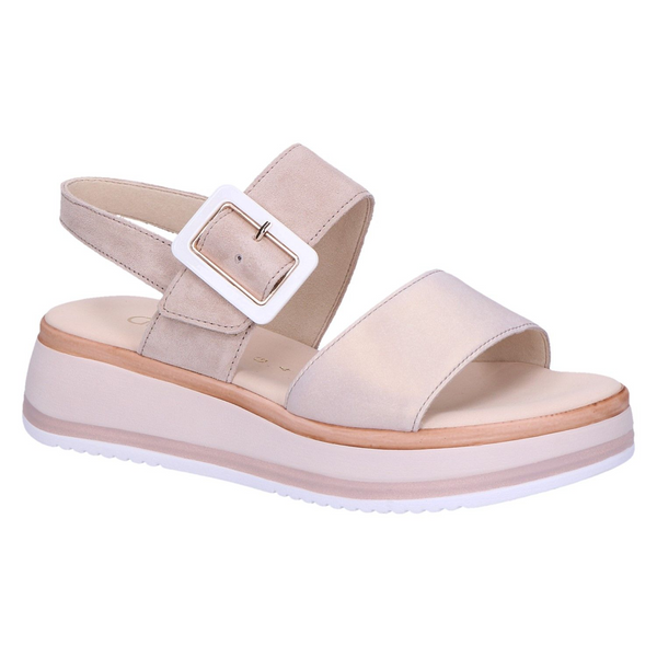 Gabor Women's Puder & Oasis 82.744.33 Multi-Tonal Leather G-Width Sandals
