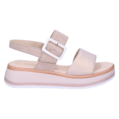 Gabor Women's Puder & Oasis 82.744.33 Multi-Tonal Leather G-Width Sandals