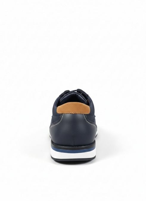 Ninety 78 Boys' Formal Lace-Up Shoes Navy/Tan/Brown NTY518B