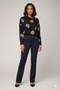 Robell Joella Snaffle Detail Kickflare Trousers 82cm – Navy – 53641 60012