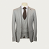 White Label Mens Slim Fit Silver Oliver 3-Piece Suit 84126 Light Grey