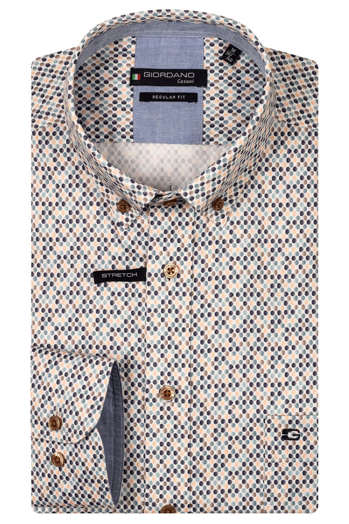 Giordano Men's Short Sleeve Button Down Collar Shirt 516027