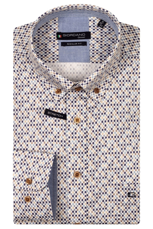 Giordano Men's Short Sleeve Button Down Collar Shirt 516027