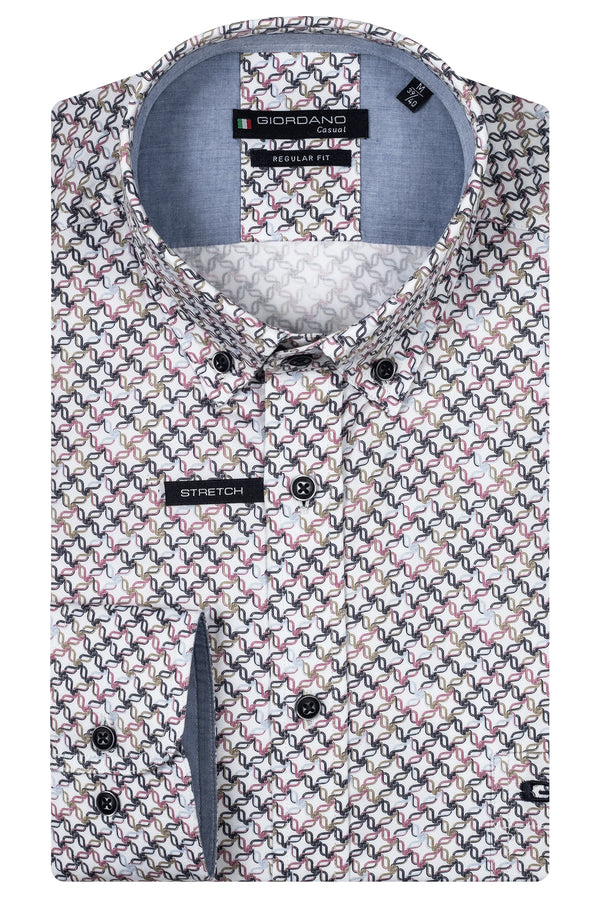 Giordano Ivy Long Sleeve Button Down Shirt