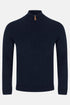 Benetti Cable Knit Quarter Zip Sweater