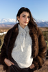 Kimara Hailey Faux Fur Cropped Jacket HAILEY - Medina Mist Brown
