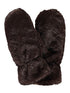 Hailys Mi44ndi Plush Faux Fur Mittens HFA62608018B - Brown