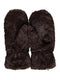 Hailys Mi44ndi Plush Faux Fur Mittens HFA62608018B - Brown