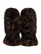 Hailys Mi44ndi Plush Faux Fur Leopard Print Mittens HFA62608018L - Leopard