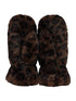 Hailys Mi44ndi Plush Faux Fur Leopard Print Mittens HFA62608018L - Leopard
