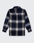 Walker & Hunt Mercer Navy Plaid Flannel Shirt