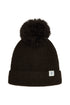 Lighthouse Cable Knit Cocoa Brown Hannah Bobble Hat