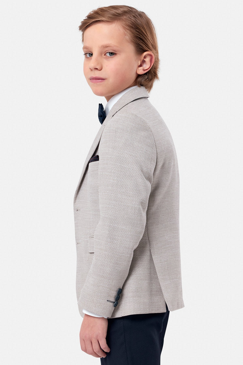 Benetti 3-Piece Boys Harold Beige & Navy Suit