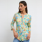 Tinta Bariloche Bruna Abstract Swirl Buttoned Blouse – Lime/Multi 39347107