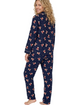 Indigo Sky Womens Teddy Cotton Wincey Pyjama Set IN48989 NVY - Navy