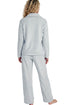 Indigo Sky Luxe Brushed Fleece Quarter Zip Wide Leg Loungewear Set IN50034 GRY - Silver Grey