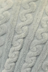 Indigo Sky Womens Cable Effect Fleece Robe IN50036 GRY - Grey