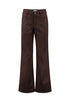 Hailys He44ather Faux Suede Flare Leg Trousers INT-2601093 - Cocoa Brown