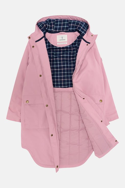 Lighthouse Wild Rose Imogen AW26 Waterproof Padded Fleece-Lined Coat