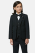 Benetti Boys James 3-Piece Suit – Classic Black