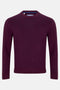 Benetti Julius Long Sleeve Round/Crew Neck Knit Sweater Bordo