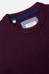 Benetti Julius Long Sleeve Round/Crew Neck Knit Sweater Bordo