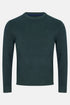 Benetti Julius Long Sleeve Round/Crew Neck Knit Sweater Forest Green