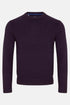 Benetti Julius Long Sleeve Round/Crew Neck Knit Sweater Plum