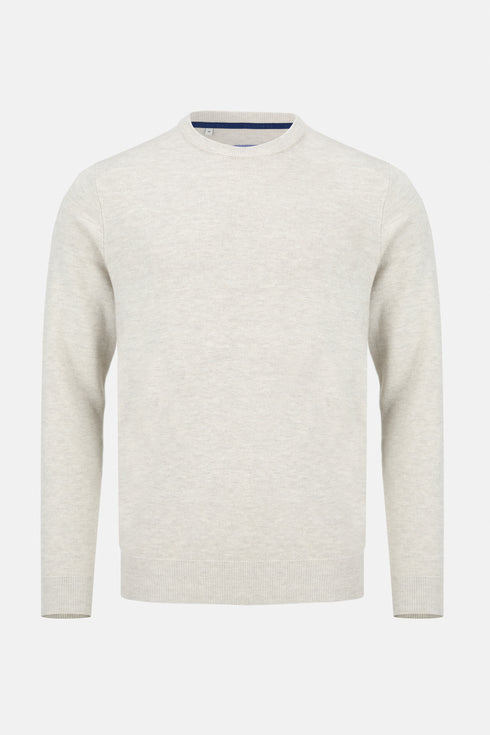 Benetti Menswear Julius Stone Crew Neck Premium Cotton Knit Sweater