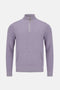 Benetti Menswear Julius Lilac 1/4 Zip Premium Cotton Knit Sweater