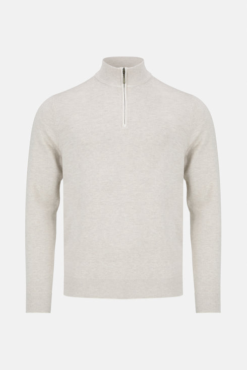 Benetti Menswear Julius Stone 1/4 Zip Premium Cotton Knit Sweater