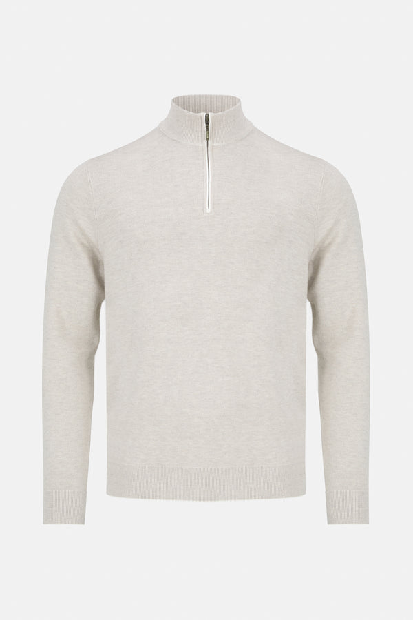 Benetti Menswear Julius Stone 1/4 Zip Premium Cotton Knit Sweater