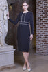 Kate Cooper Straight Dress with Contrast