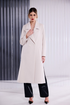 Kate Cooper Double Breasted Long Coat KCAW26111 - Ice